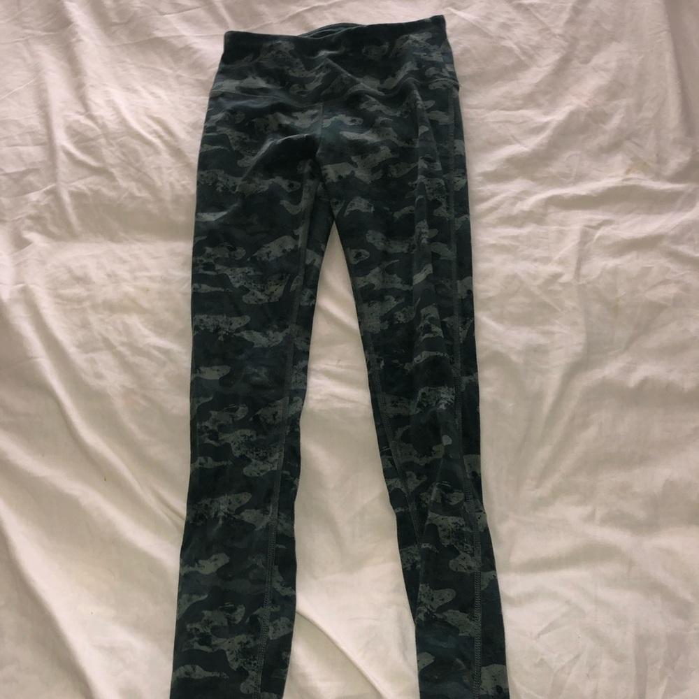 Reebok green camo leggings